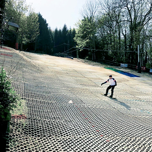 dry slope snowboarding